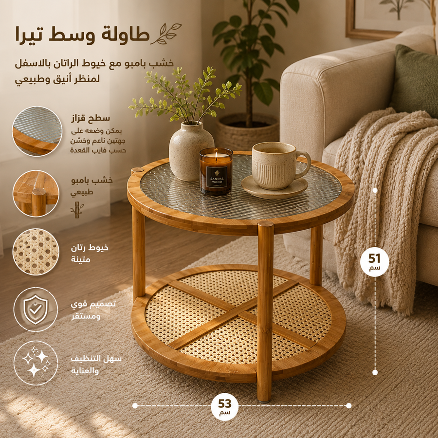 طاولة وسط تيرا - TERRA 🤎